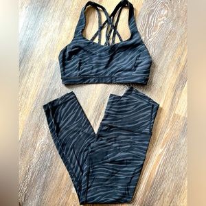 Lululemon Wunder leggings and bra